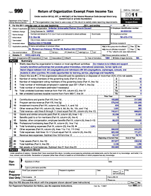 Form 990 Return of Organization Exempt From Income Tax