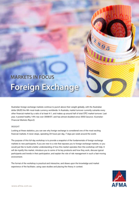 Foreign Exchange Workshop Registration Form