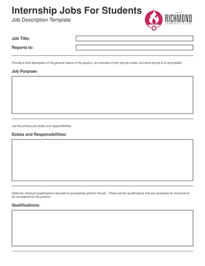 Application templates - Internship Jobs For Students - richmondcc