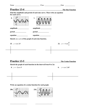 13 4 Practice The Sine Function Fill Online Printable Fillable Blank Pdffiller