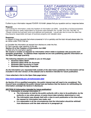 Response Template - eastcambs gov