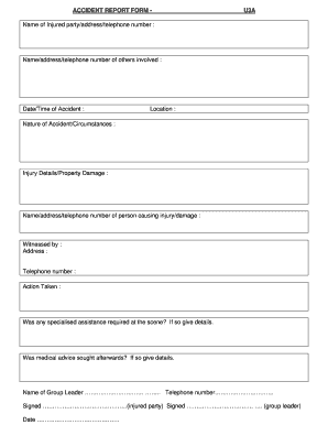 Accident Report Form