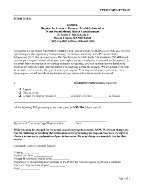 Request for Access to Protected Health Information