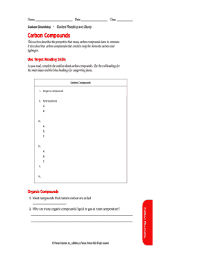 Carbon Chemistry Carbon Compounds - staffbdistrict87orgb