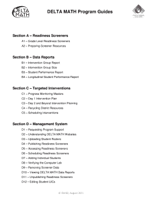 DELTA MATH Program Guides