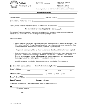 Loan Request Form