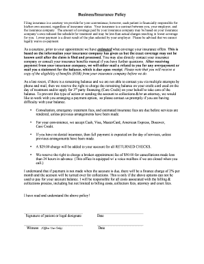 Insurance Policy Agreement