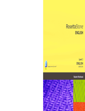 English Level 1 Student Workbook
