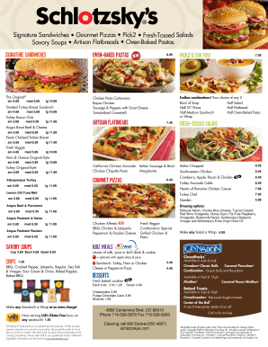 View Store Menu - Schlotzskys