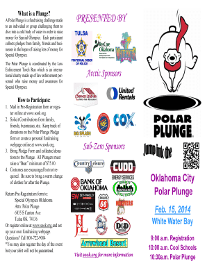 Polar Plunge Pre-Registration Form