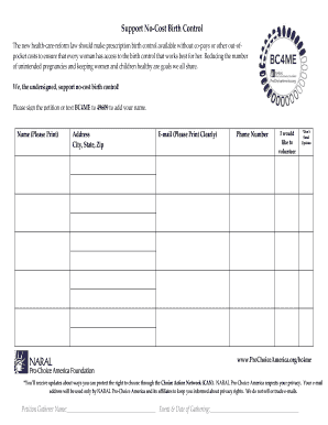 Birth Control Access Petition