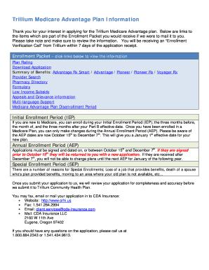 Trillium Medicare Advantage Enrollment Form