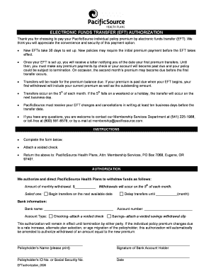 PacificSource Dental Insurance Application