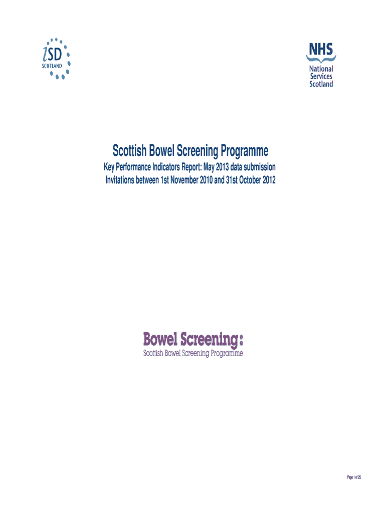 Fillable Online isdscotland Scottish Bowel Screening Programme