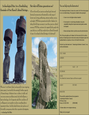 Archaeological Site Preservation Donation Form