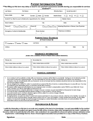Patient Information Form