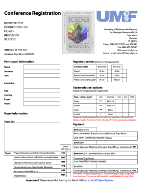 conference program book template