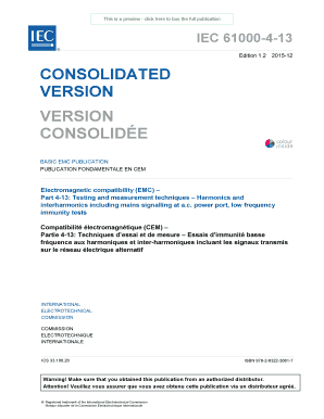This is a preview click here to buy the full publication IEC 61000413 Edition 1 - webstore iec