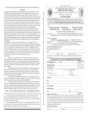 American Kennel Club Event Entry Form