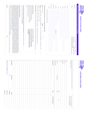 Alzheimer's Association Walk Registration Form