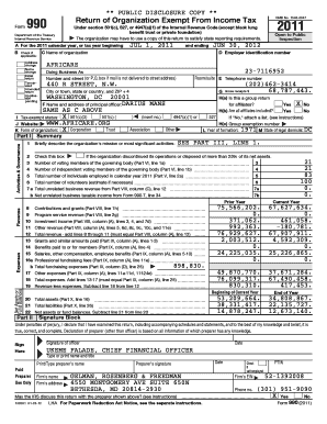 Form 990 2011 Tax Return