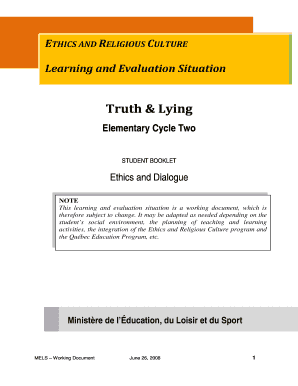 Ethics and Dialogue Student Booklet