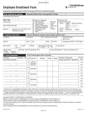 Employee Enrollment Form