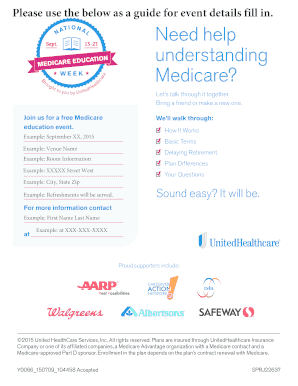 Medicare Education Event Invitation