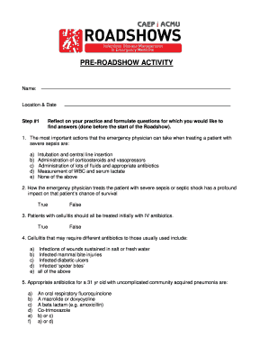 Emergency Physician Sepsis and Infectious Disease Quiz