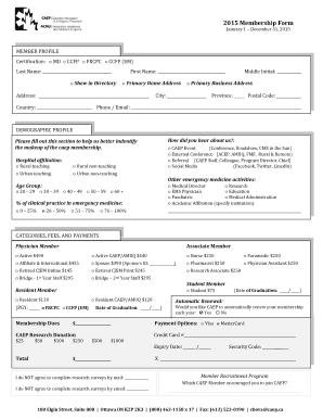 2015 CAEP Membership Form