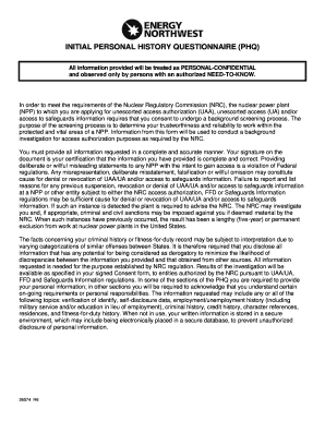 Nuclear Power Plant Access Authorization Form