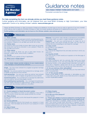 EEA Family Permit Application Form