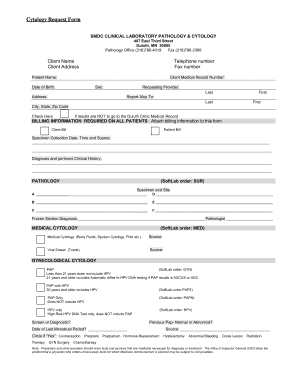 Cytology Request Form
