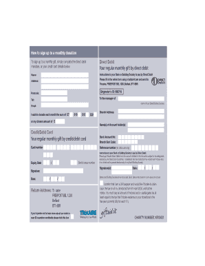 UK Direct Debit Donation Form