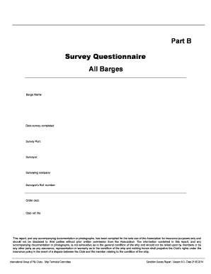 Barge Condition Survey Report