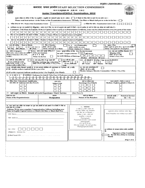 Junior Translators Examination Application Form