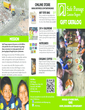 Safe Passage Gift Catalog