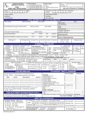 American Modern Home Insurance Application