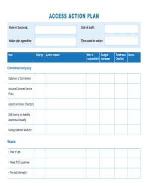 Accessible Business Action Plan