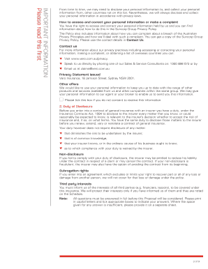 Vero Insurance Contract Works Proposal