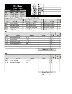 IT Foundations Placement Test Scores