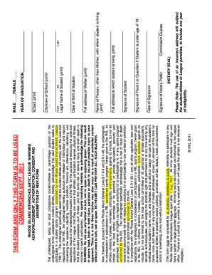 Rhode Island Interscholastic League Sports Consent Form