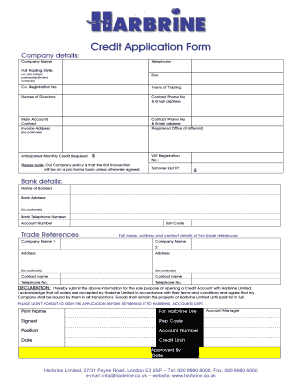 Credit Application Form