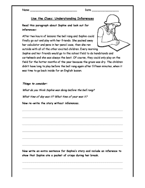 Inference Worksheet