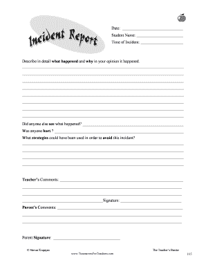 Incident Report Form