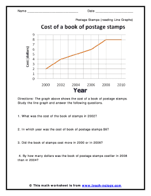 Postage Stamps Math Worksheet