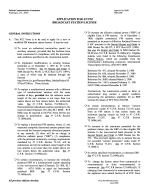 Application for FM Broadcast Station License
