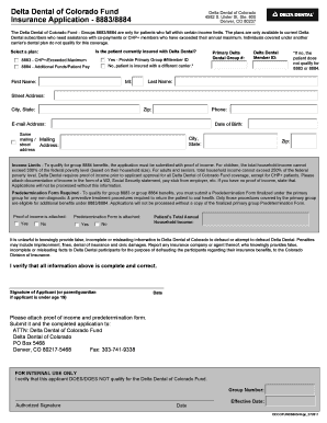 Delta Dental of Colorado Fund Application