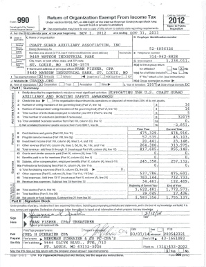 Form 990 Tax Exemption Application