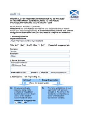 Respondent Information Form